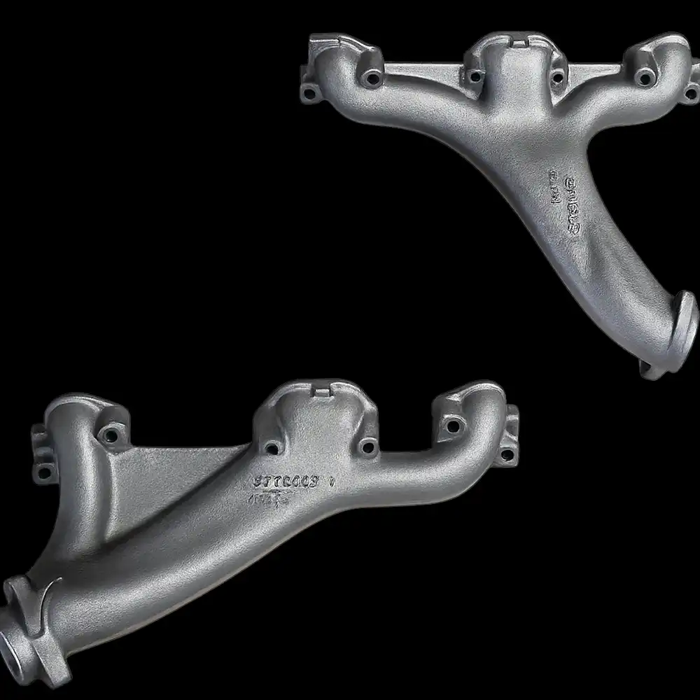 Pontiac D-Port Long Branch Exhaust Manifolds - 2.5 in Collector